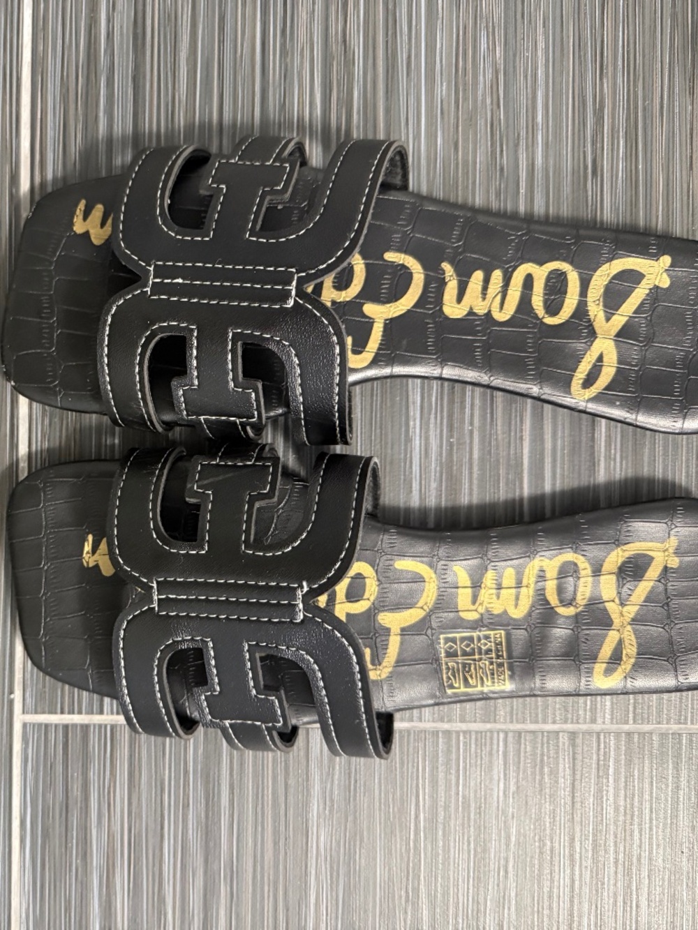 Black Sam Edelman Slides